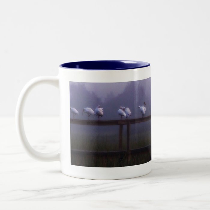 Foggy Morning Marsh Ibis Mug