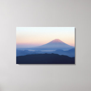 Foggy Morning Mount Fuji Canvas Print