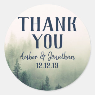 Foggy Mountain Favor Sticker