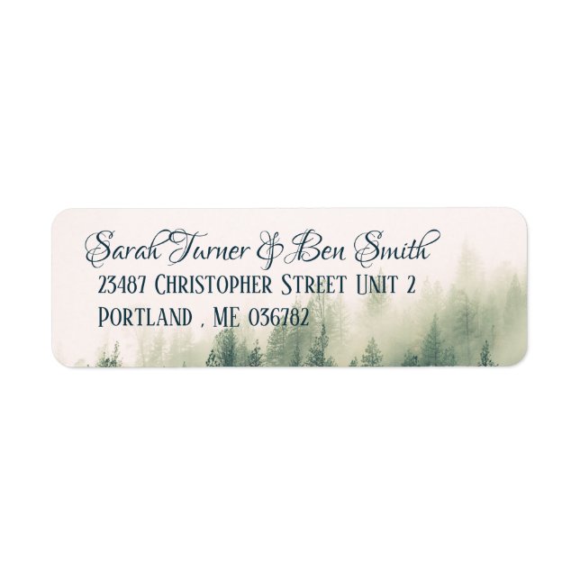 Foggy Mountain Return Address Label (Front)