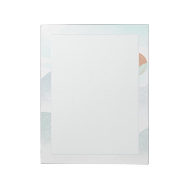 Foggy Mountain View Notepad (Rotated)