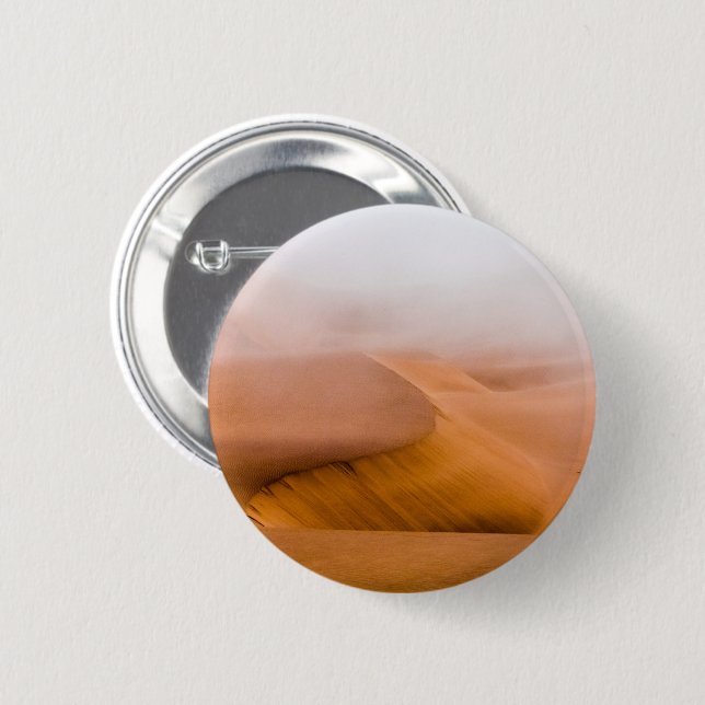 Foggy Namib Desert Button (Front & Back)