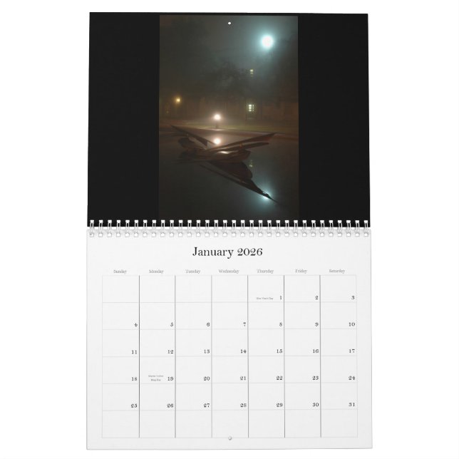 Foggy Nights Calendar (Jan 2026)