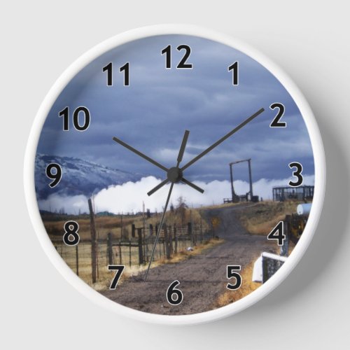 Foggy November Clock