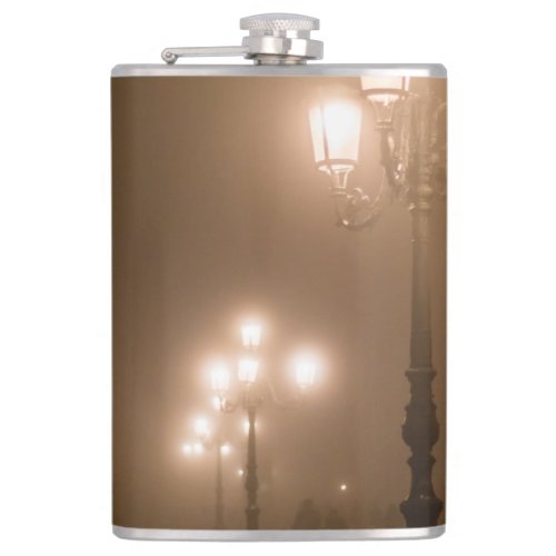 Foggy Piazza San Marco Venice Flask