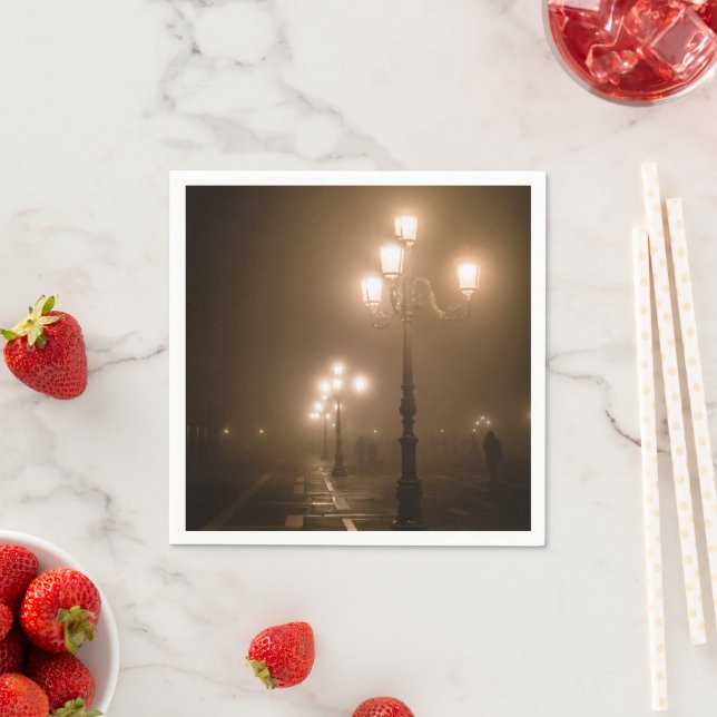 Foggy Piazza San Marco, Venice Napkins (Insitu)