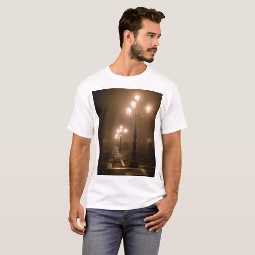 Foggy Piazza San Marco Venice T_Shirt