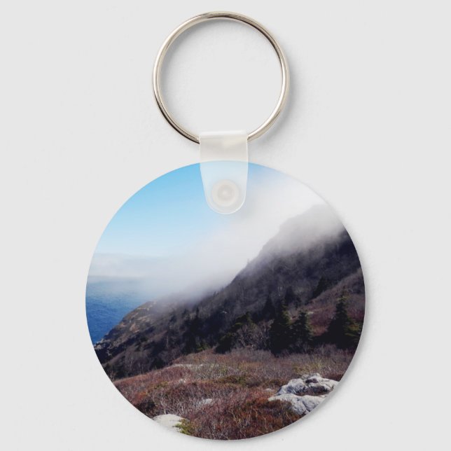 Foggy Seashore Keychain (Front)
