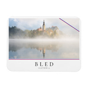 Foggy sunrise at Lake Bled Magnet
