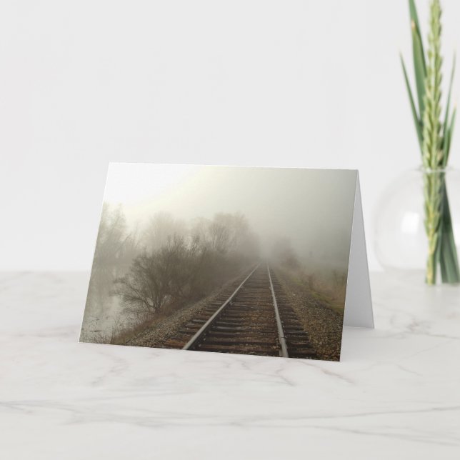 Foggy Tracks Card (Front)