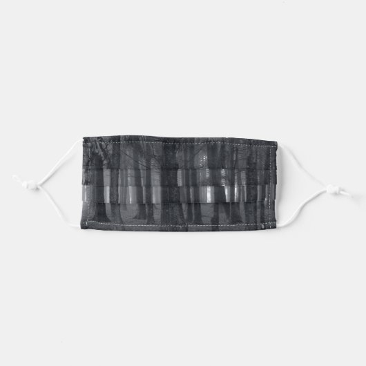 Foggy trees adult cloth face mask (Front, Folded)