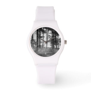 Foggy Trees At Table Rock Grayscale Watch