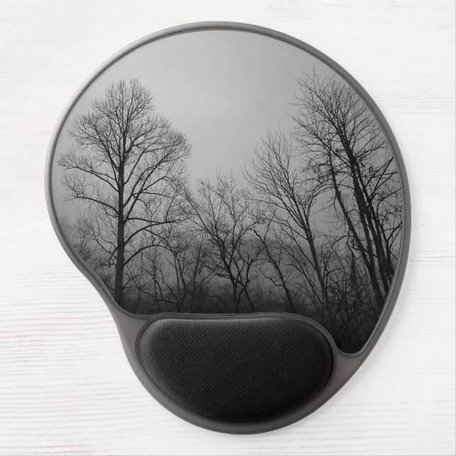 Foggy_Trees_Mousepad Gel Mouse Pad (Front)