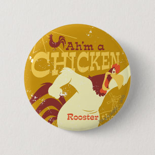 Foghorn Ah'm a chicken Pinback Button
