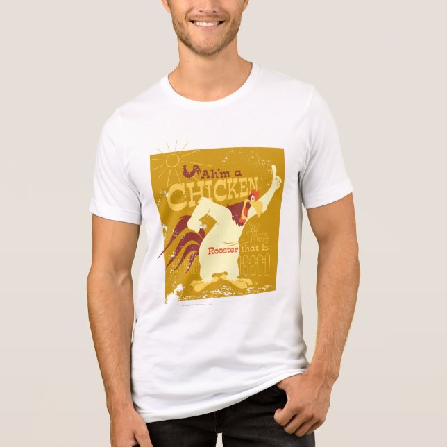 Foghorn Ah'm a chicken Tri-Blend Shirt (Front)