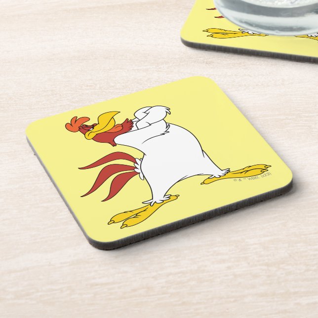 Foghorn Leghorn Arms Crossed Beverage Coaster (Left Side)