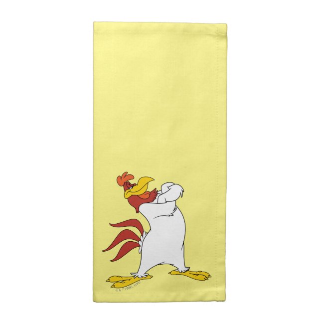 Foghorn Leghorn Arms Crossed Cloth Napkin (Half Fold)
