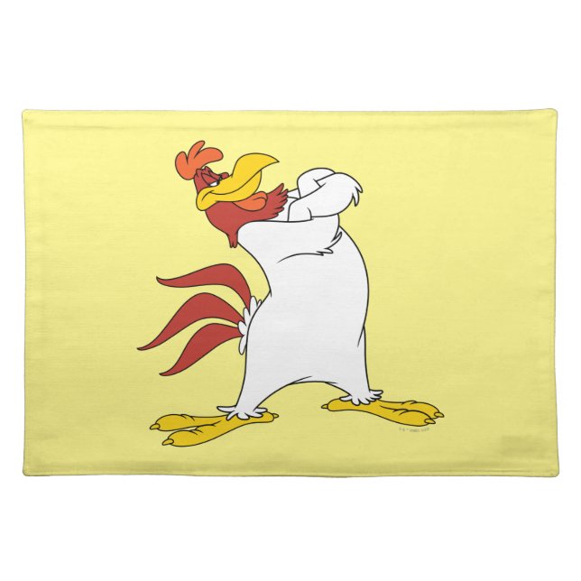 Foghorn Leghorn Arms Crossed Cloth Placemat (Front)