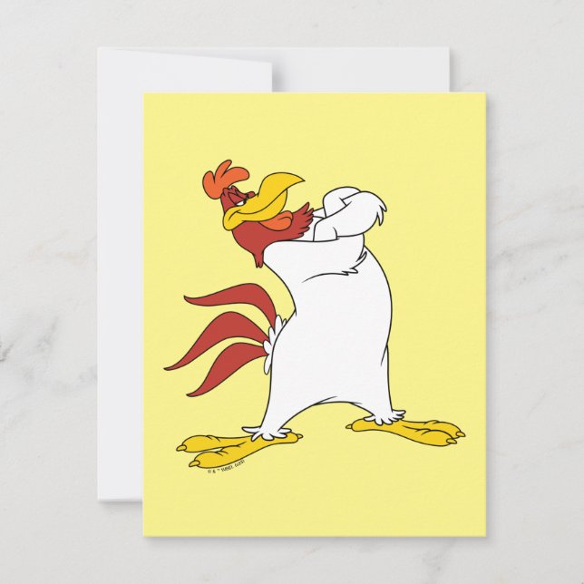Foghorn Leghorn Arms Crossed Note Card (Front)