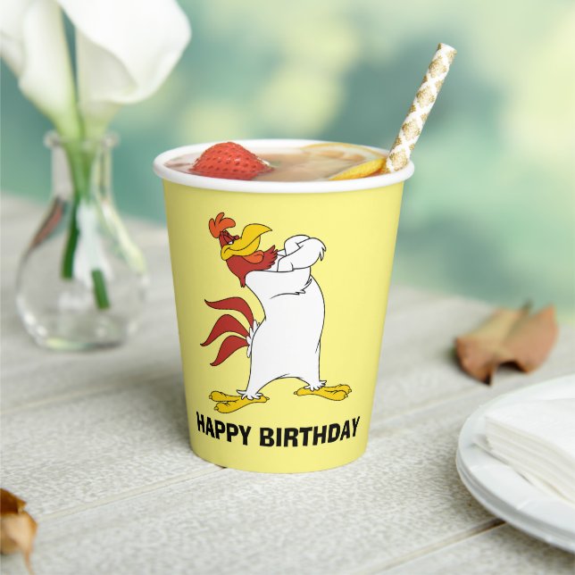 Foghorn Leghorn Arms Crossed Paper Cups (Insitu)