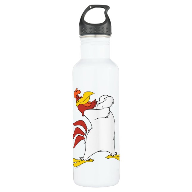 Foghorn Leghorn Arms Crossed Stainless Steel Water Bottle (Front)