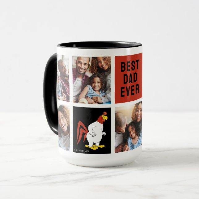 Foghorn Leghorn | Best Dad Photo Collage Mug (Front Left)