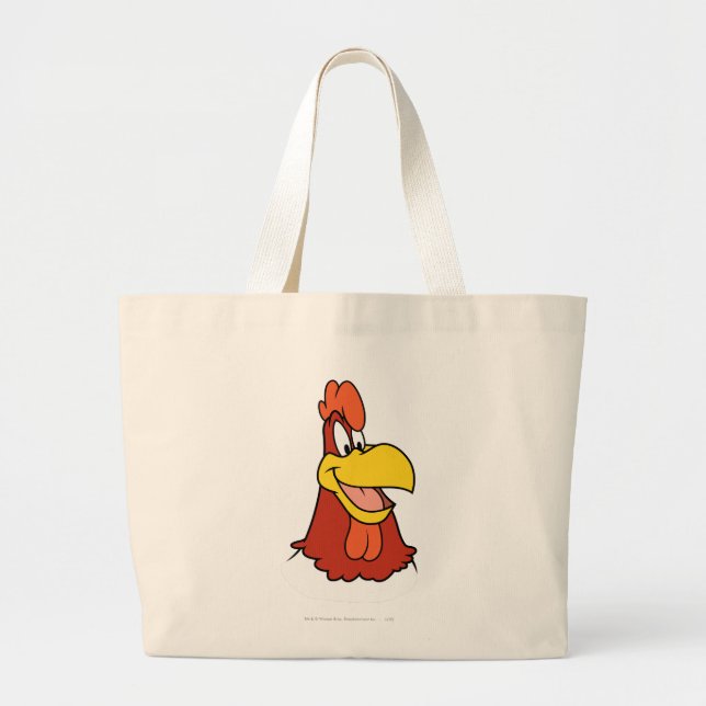 Foghorn Leghorn Closeup Large Tote Bag (Front)
