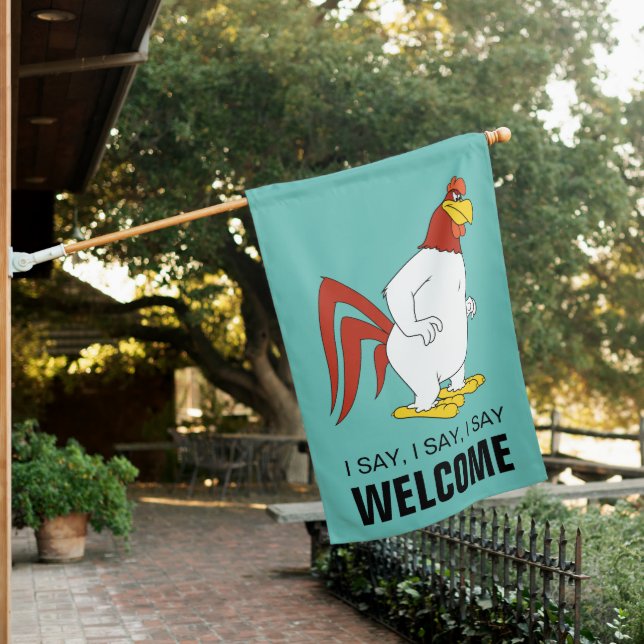 Foghorn Leghorn House Flag (In SItu)