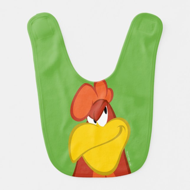 Foghorn Leghorn | Mischievous Stare Baby Bib (Front)