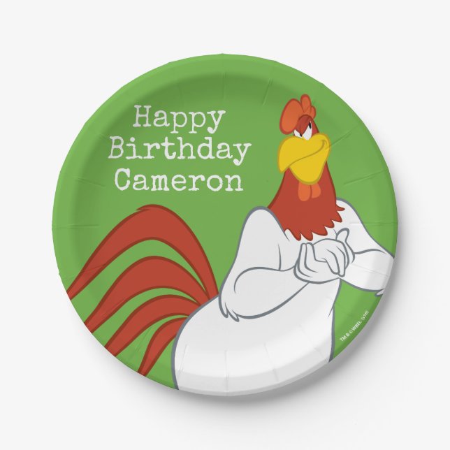 Foghorn Leghorn | Mischievous Stare Paper Plates (Front)