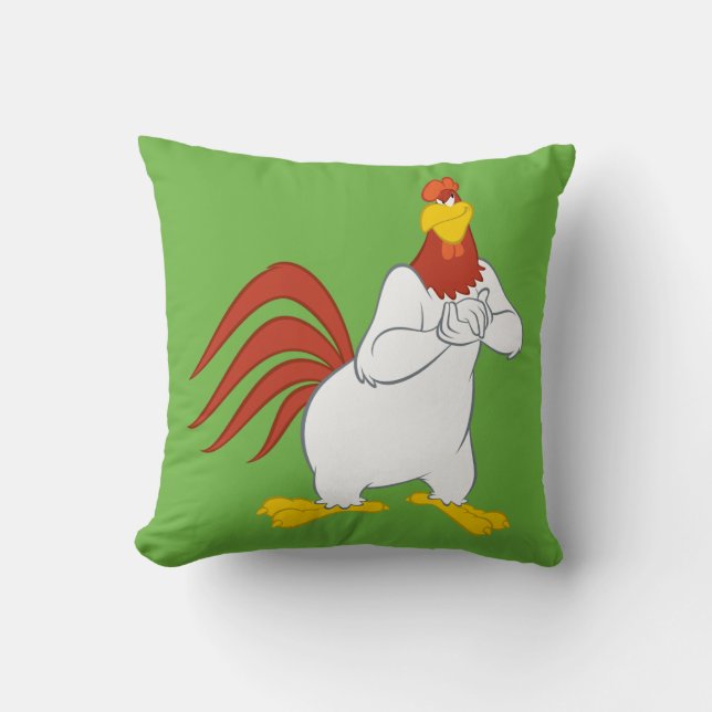 Foghorn Leghorn | Mischievous Stare Throw Pillow (Front)