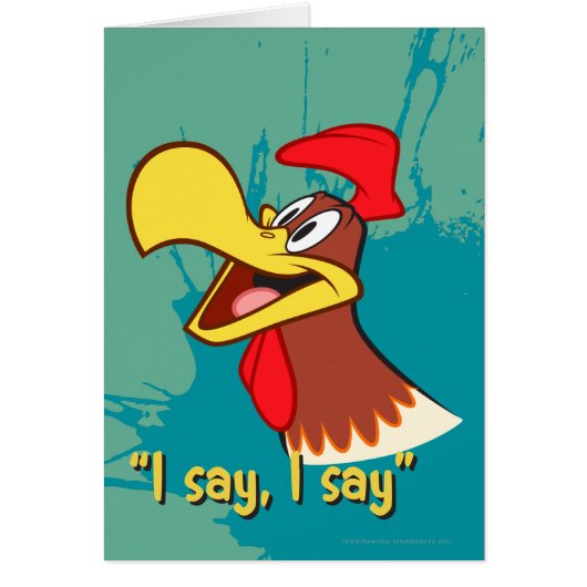 Foghorn Looking Up Cards (Front)