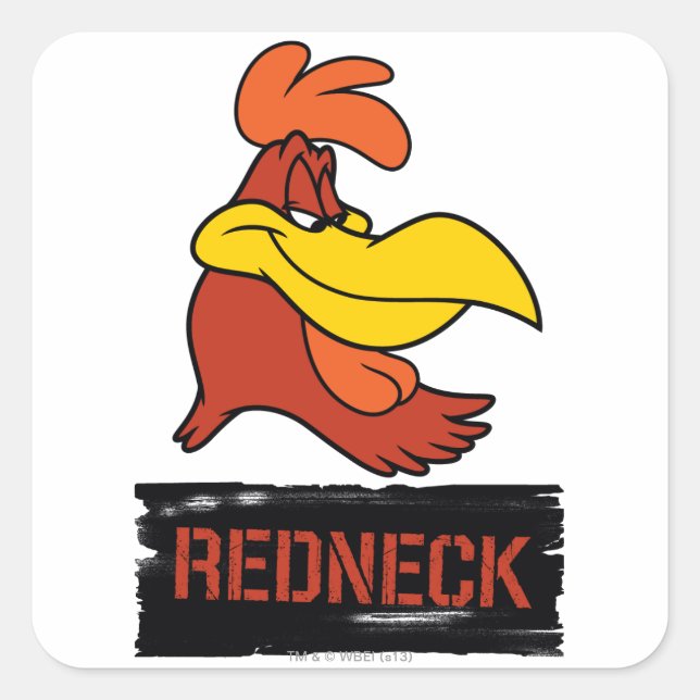 Foghorn Redneck Square Sticker (Front)
