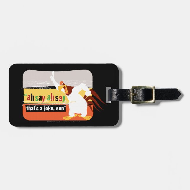 Foghorn That's A Joke, Son Luggage Tag (Front Horizontal)
