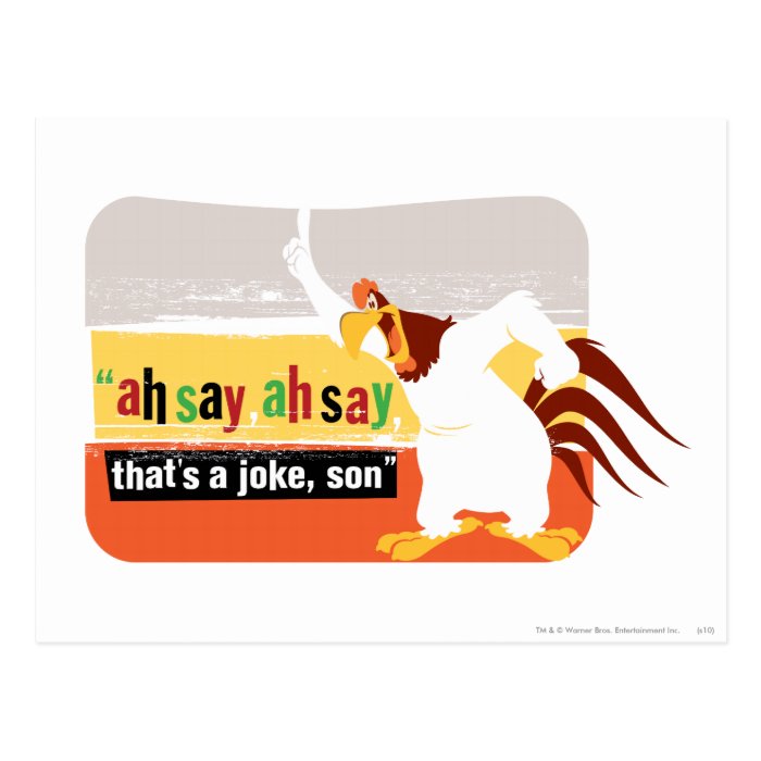 Foghorn That's A Joke, Son Postcards