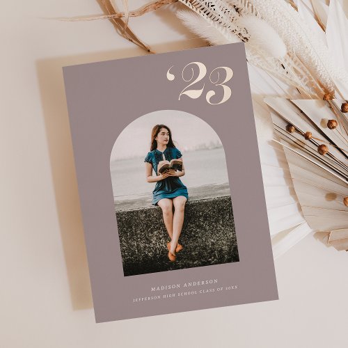 Foil 2023 Graduation Photo Announcement Style 14