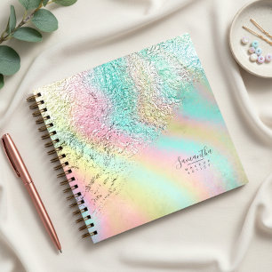 Foil Abstract Holographic Rainbow ID775 Notebook