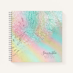 Foil Abstract Holographic Rainbow ID775 Notebook
