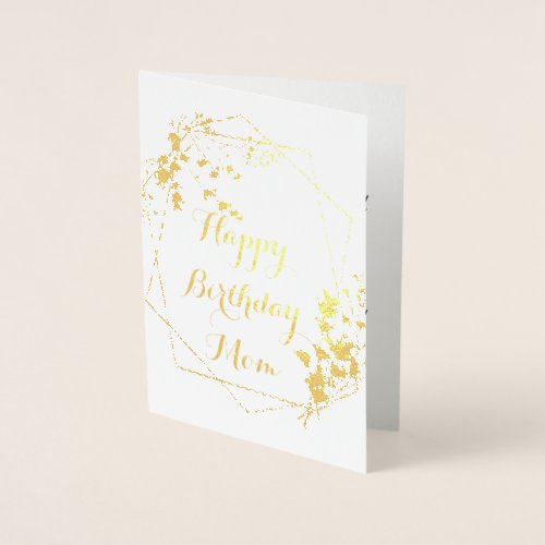 Foil Birthday Card Happy Birthday Mom Foil Card