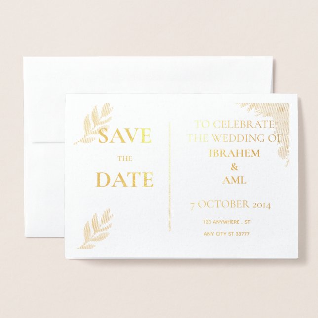 Foil Card (Front With Envelope)