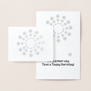 Foil Card - Atoms in Concentric Circles