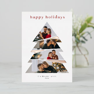 Foil Christmas Tree Holiday Card