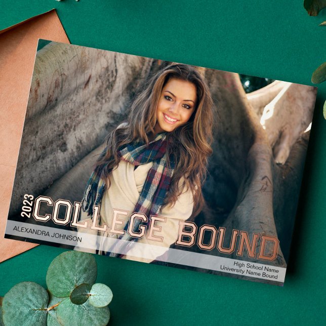 Foil College Bound High School Grad Announcement (Creator Uploaded)