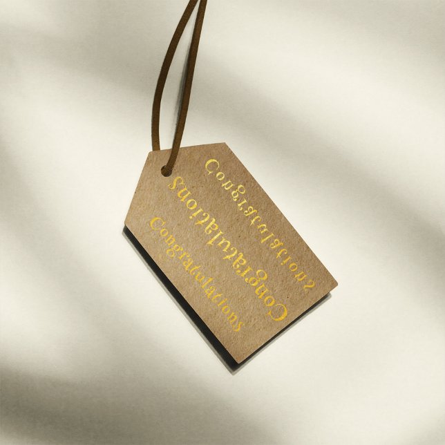 Foil Congratulations Favor Tag (Foil Congratulations Favor Tag)