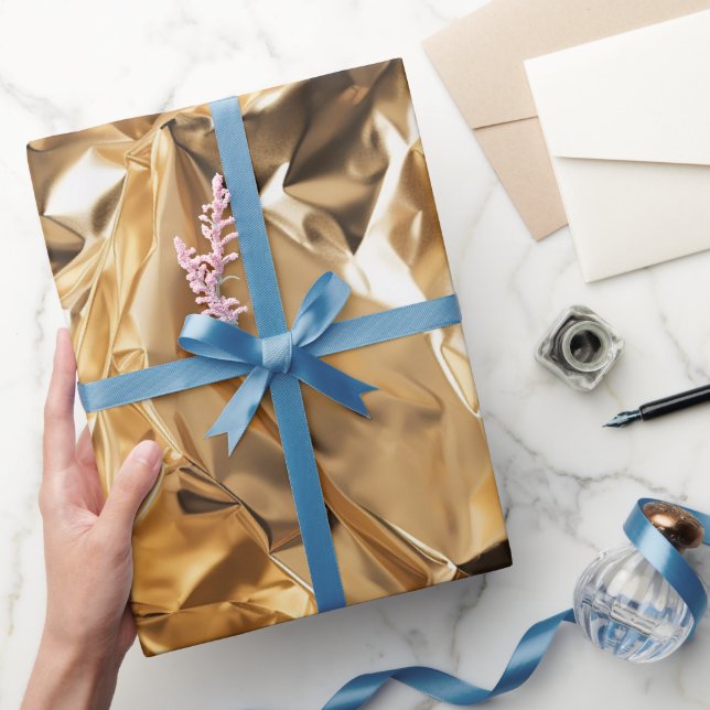  Foil Crinkle Pattern Wrapping Paper (Gifting)