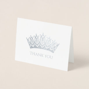 Foil Crown Thank You Card