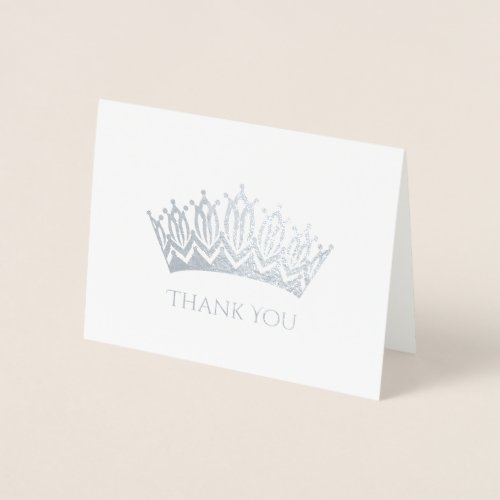  Foil Crown Thank You Card