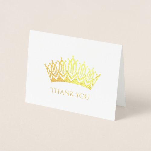  Foil Crown Thank You Card