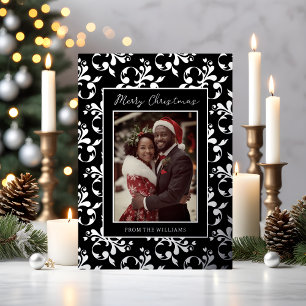 Foil Custom Christmas Card First Christmas Holiday