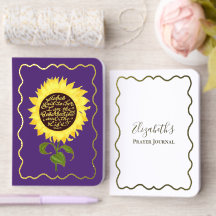Foil Custom Name John Bible Verse Prayer Journals